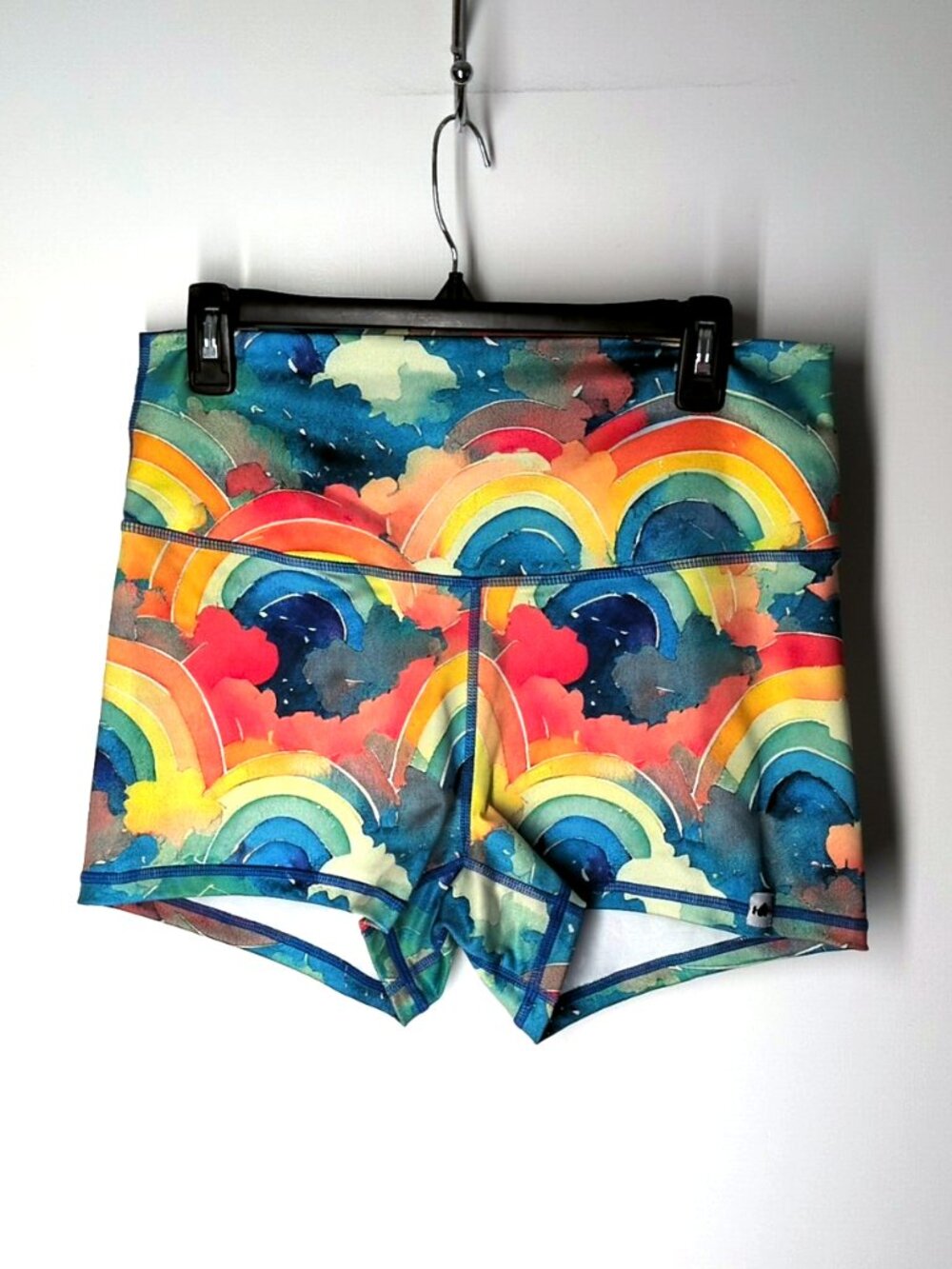 Wodbottom Rainbow Rampage 3.25" gym shorts XL Pride orange blue yellow crossfit